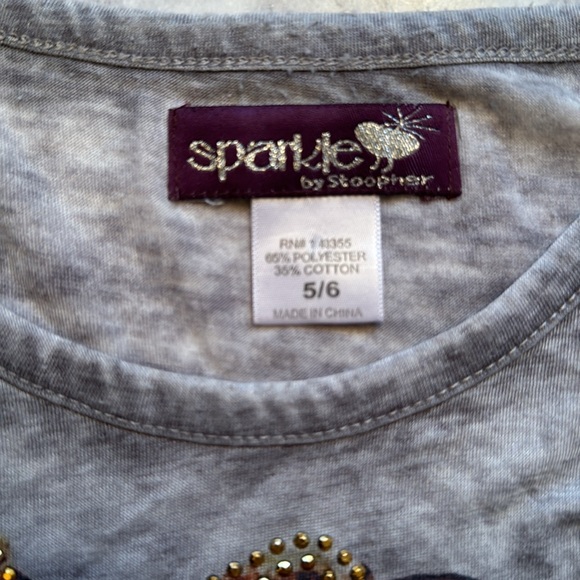 ⭐️ SPARKLE BY STOOPHER Gray tank top, Size 5/6 - Picture 5 of 5